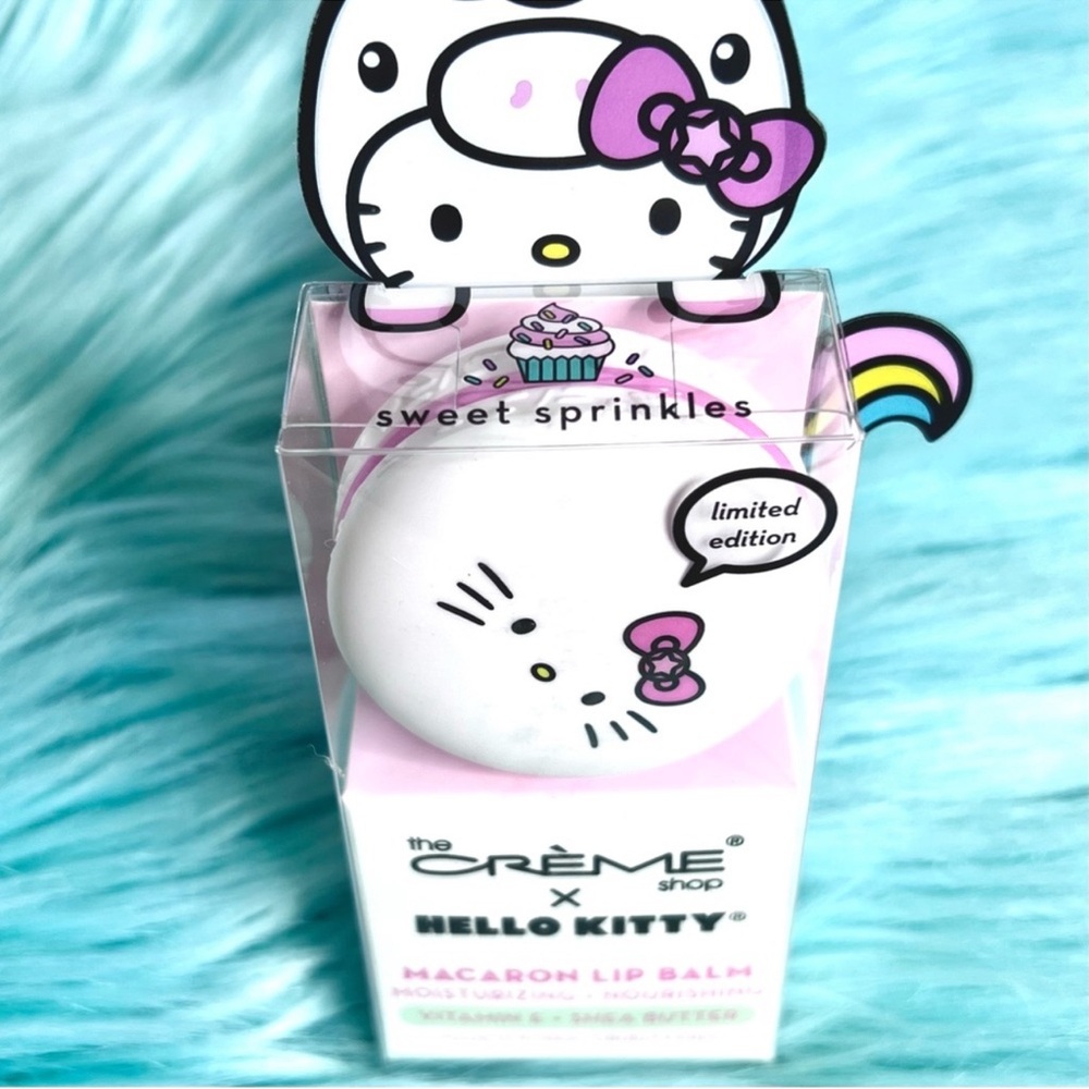 Crème Shop X Sanrio Sweet Sprinkles Hello Kitty Limited Edition Macaron Lip Balm - Picture 3 of 7
